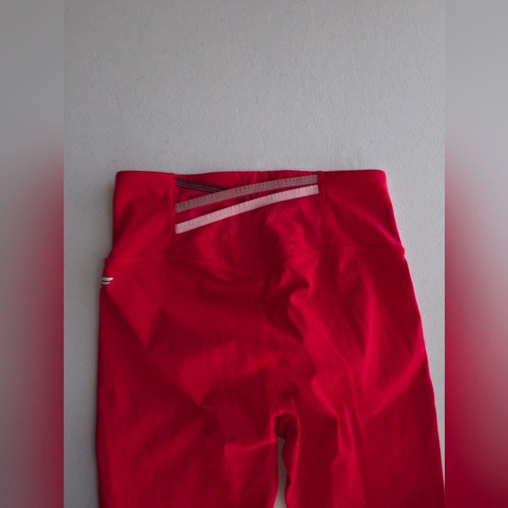 Fabletics Motion365 High Waisted Sculpting Breathable Compression Leggings Red - Picture 5 of 11